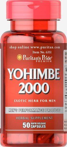 Puritan's Pride Yohimbe 1000 mg 50 caps 1312258691 фото
