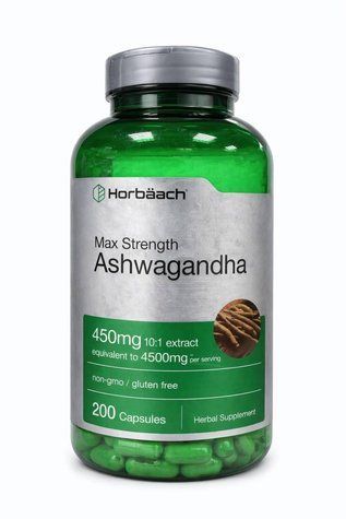 Ashwagandha Horbaach Max Strength 450 mg (10:1 Extract) &ndash; 200 капсул 2505717019 фото