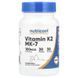Вітамін К2 у формі МК-7, 100 мкг, Vitamin K2 MK-7, Nutricost, 30 гелевих капсул 3085700625 фото 1