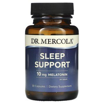 Поддержка сна с Мелатонином, 10 мг, Sleep Support, Dr. Mercola, 30 капсул 2026890319 фото