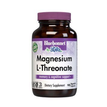 L-Треонат Магнію, Magnesium L-Threonate, Bluebonnet Nutrition, 90 вегетаріанських капсул 1503189014 фото