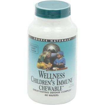 Дитячі Жувальні Вітаміни для імунної системи, Wellness, Source Naturals, 60 пластинок 1381469849 фото