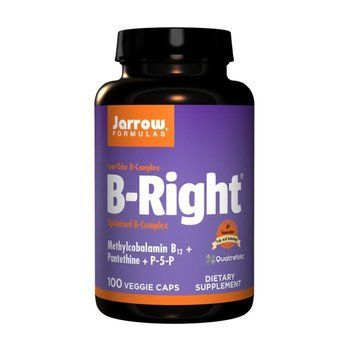 Витамины В-комплекс, B-Right, Jarrow Formulas, 100 гелевых капсул 1222548673 фото