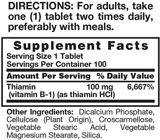 Вітамін B-1 nature's Truth B-1 100 mg 100 tab USA 1337485901 фото