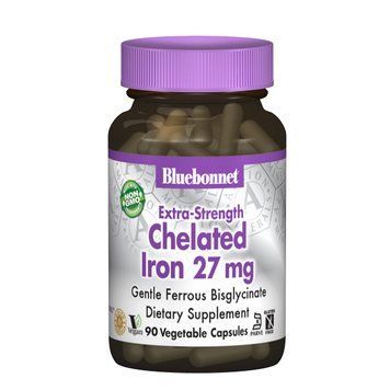 Суперсильне Хелатне Залізо, Albion, Bluebonnet Nutrition, 90 вегетаріанських капсул 1226810065 фото