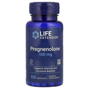 Прегненолон, 100 мг, Pregnenolone, Life Extension, 100 капсул 2793299322 фото