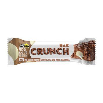 Протеиновый батончик FitWin Crunch Bar No Sugar Added 50 g шоколад-молочная карамель 2822579698 фото