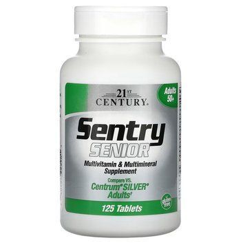 Мультивітаміни та мультимінерали для дорослих 50+, Sentry Senior, Multivitamin&Multimineral Supplement, Adults 50+, 21st Century, 3033459928 фото