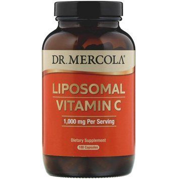 Вітамін C у ліпосомах, 1000 мг, Liposomal Vitamin C, Dr. Mercola, 180 капсул 1381470483 фото