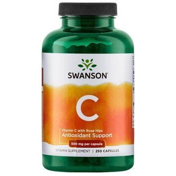 Вітамін С Swanson Vitamin C With Rose Hips 500 mg 250 capsules 1279239380 фото