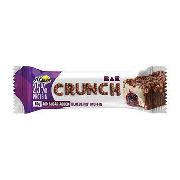 Протеиновый батончик FitWin Crunch Bar No Sugar Added 50 g черничный маффин 2822582268 фото