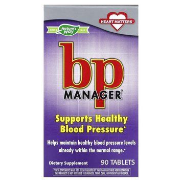 Нормализация кровяного давления, BP Manager, Nature's Way, 90 таблеток 2362110712 фото