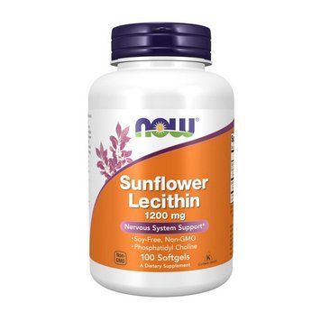 Соняшниковий лецитин NOW Foods Sunflower Lecithin 1200 mg 100 softgels 2363994863 фото