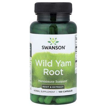 Дикий Ямс, Wild Yam Root, Swanson, 100 капсул 3033459886 фото