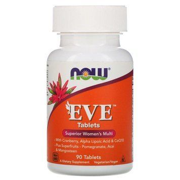 Мультивітаміни для жінок Eve, покращена формула, Now Foods, 90 таблеток 1381470484 фото