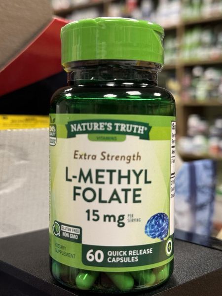 L-метил фолат Nature's Truth L-Methyl Folate 15 mg 60 caps 2385212712 фото
