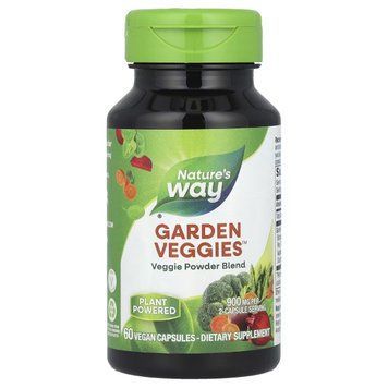Овощная смесь, 900 мг, Garden Veggies, Nature's Way, 60 вегетарианских капсул 2362110667 фото