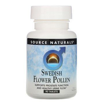 Комплекс для Поддержки Функции Простаты, Swedish Flower Pollen, Source Naturals, 90 таблеток 1372503578 фото