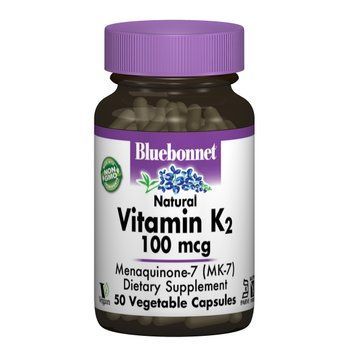 Вітамін К2 100мкг, Bluebonnet Nutrition, 50 гельових капсул 1222548725 фото