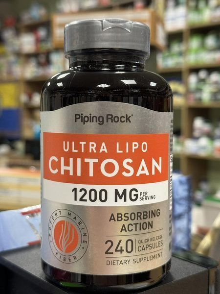 Хітозан Piping Rock Ultra Lipo Chitosan 1200 mg 240 caps 2386929955 фото