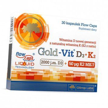 Olimp Gold Vit d3+k2 2000 30 caps 1650338623 фото