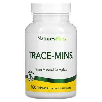Комплекс микроэлементов, Trace-Mins, Trace Mineral Complex, Natures Plus, 180 таблеток 2181309013 фото