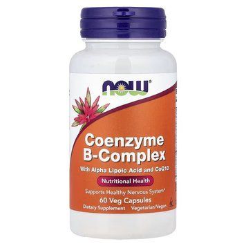 Коэнзим В-Комплекса, Co-Enzyme B-Complex, Now Foods, 60 вегетарианских капсул 3033459910 фото