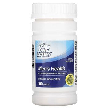 Мультивітаміни для чоловіків, One Daily, Men's Health, 21st Century, 100 таблеток 1696229091 фото