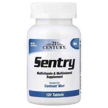 Мультивітаміни та мультимінерали для чоловіків, Sentry Men, Multivitamin&Multimineral Supplement, 21st Century, 120 таблеток 3033459929 фото