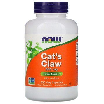 Котячий кіготь, 500 мг, Cat's Claw, Now Foods, 250 вегетаріанських капсул 1296275188 фото