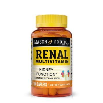 Мультивітаміни для нирок, Renal Multivitamin, Mason Natural, 100 каплет 2416968563 фото