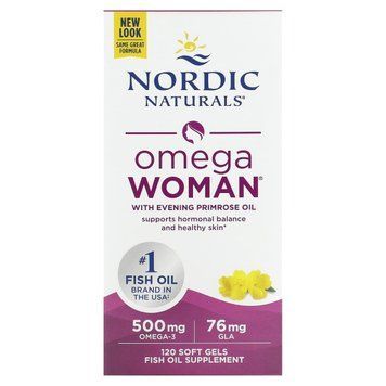 Омега для жінок з олією примули вечірньої, смак лимона, Omega Woman with Evening Primrose Oil, Nordic Naturals, 120 гелевих 2866410595 фото