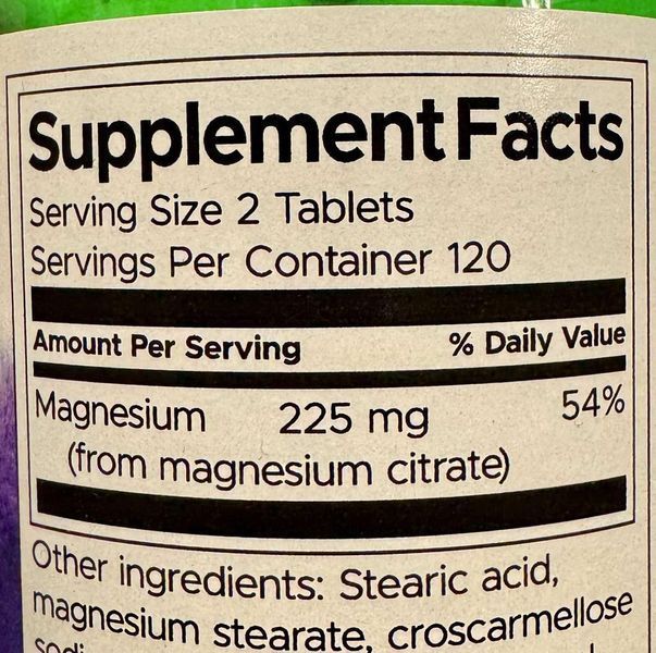 Магній цитрат Swanson Magnesium Citrate 240 tabs 2438807776 фото