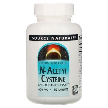 NAC (N-Ацетил-L-Цистеин), 600 мг, N-Acetyl Cysteine, Source Naturals, 30 таблеток 1719490384 фото