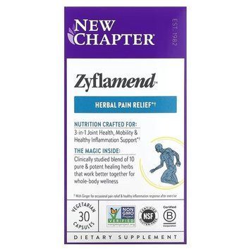 Протизапальний комплекс, Zyflamend, New Chapter, 30 вегетаріанських капсул 2599747526 фото