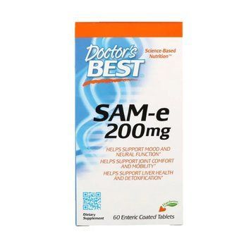 SAM-e (S-Аденозилметионин) 200мг, Doctor's Best, 60 таблеток 1414580156 фото
