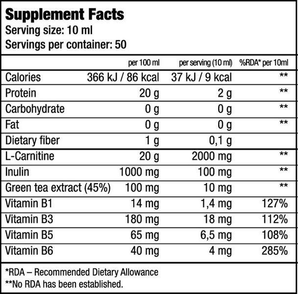 L-Карнетин BioTech L-CARNITINE 100.000 500 ml 436303286 фото