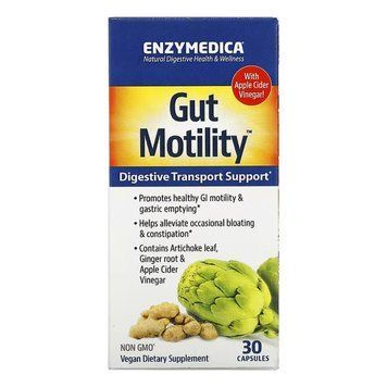 Рослинний комплекс для моторики кишечника, Gut Motility, Enzymedica, 30 капсул 2224277017 фото