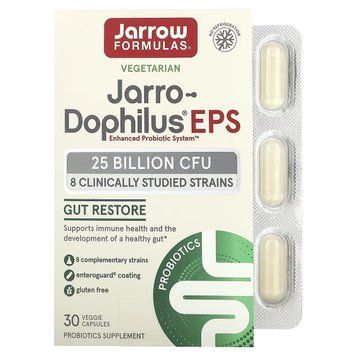 Пробиотики, 25 млрд КОЕ, Jarro-Dophilus EPS, Jarrow Formulas, 30 вегетарианских капсул 2056096492 фото