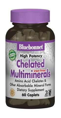 Хелатні Мультиминералы без Заліза, Albion, Bluebonnet Nutrition, 60 капсул 1226810021 фото