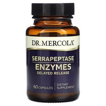 Ферменти серрапептози, Serrapeptase Enzymes, Dr. Mercola, 60 капсул 2834582518 фото