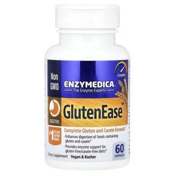 Ферменти для перетравлення глютену, GlutenEase, Enzymedica, 60 капсул 2224277034 фото