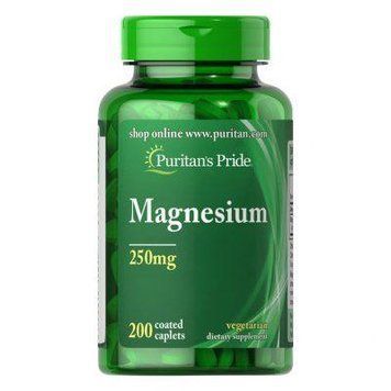 Puritan's Pride Magnesium 250 mg 200 cap 1028994743 фото