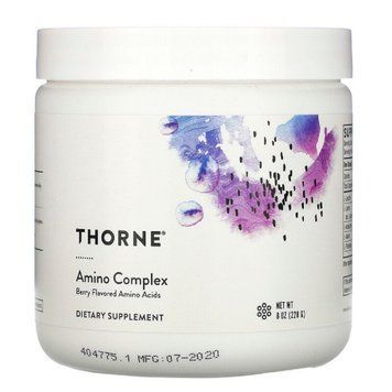 Комплекс амінокислот, смак ягід, Amino Complex, Berry Flavored, Thorne, 228 г (8 унцій) 1442820886 фото