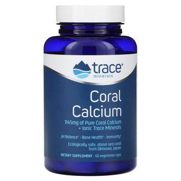 Кораловий кальцій і культові мікроелементи, Coral Calcium + Iconic Trace, Trace, 60 вегетаріанських капсул 2154677533 фото