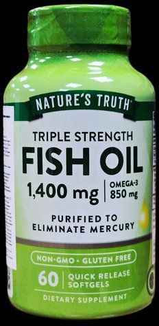 Рыбий жир Омега 3 Nature's Truth Fish Oil 1400 mg 60 softgels для здоровья сердца и сосудов / Диетическая добавка для иммунитета 1427612931 фото