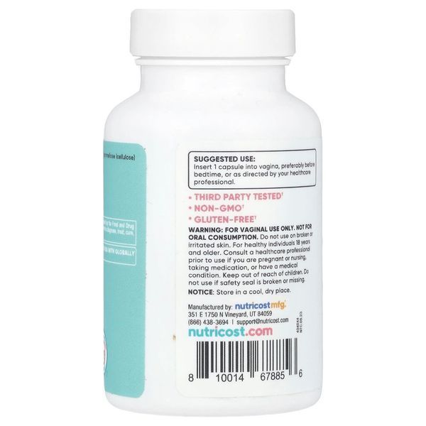 Борна кислота для жінок, 600 мг, Women, Boric Acid, Vaginal Suppository, Nutricost, 60 вагінальних капсул 3085700610 фото