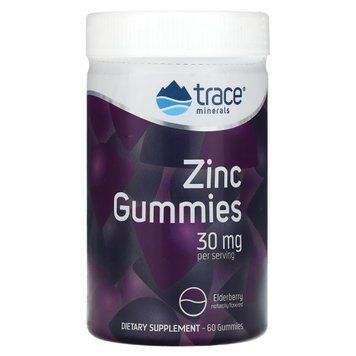 Цинк, 30 мг, смак бузини, Zinc Gummies, Trace, 60 жувальних цукерок 2251006938 фото