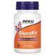 Глюкофіт, контроль цукру, GlucoFit, Now Foods, 60 гелевих капсул 3033459913 фото 1