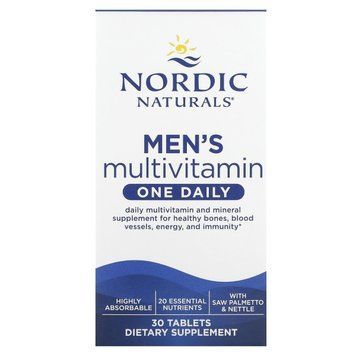 Мультивітаміни для чоловіків, Men's Multivitamin, One Daily, Nordic Naturals, 30 таблеток 2866410580 фото